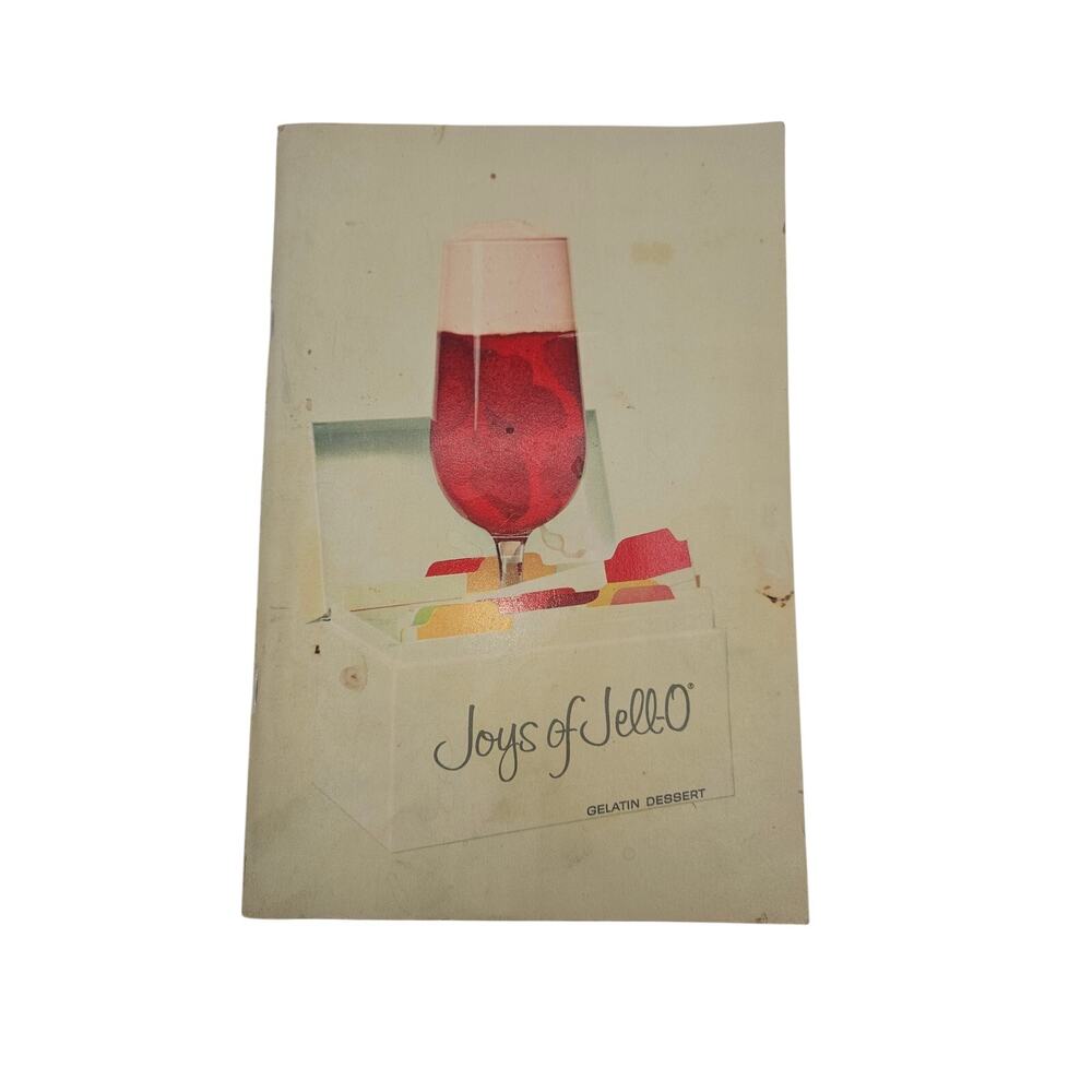 Vintage Joys of Jell-O 1960s Gelatin Dessert Recipe Booklet 4th Edition